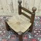 Low chair in elm and beech
