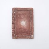 Set of 3 terracotta Books "Fond d'Atelier" N.Lebrun - Belgium 1980s