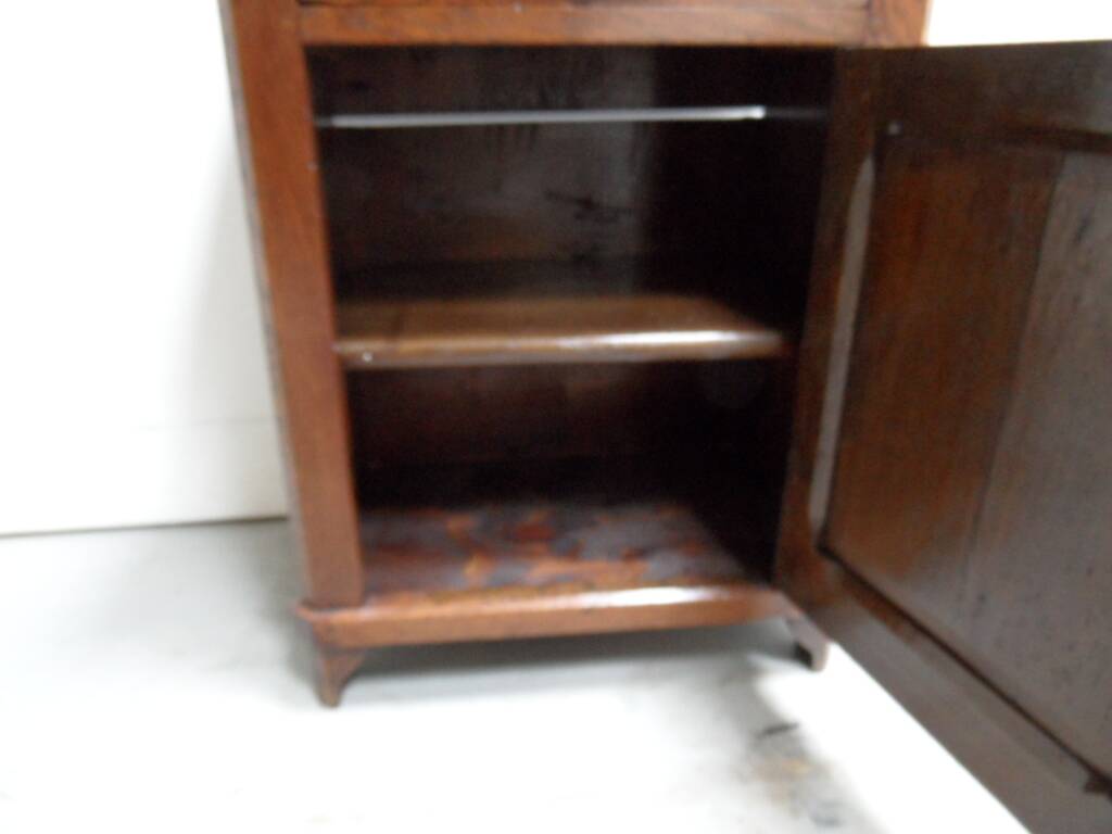 Antique oak one door cabinet