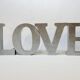 4 decorative letters metal sign LOVE FLY