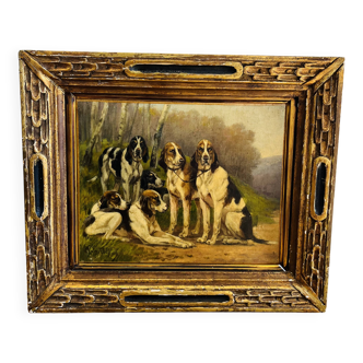 Oil painting on canvas georges larocque (1839-1932)