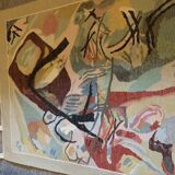 Tapis mural en soie