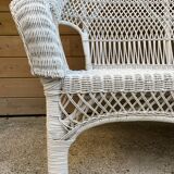 Vintage rattan sofa