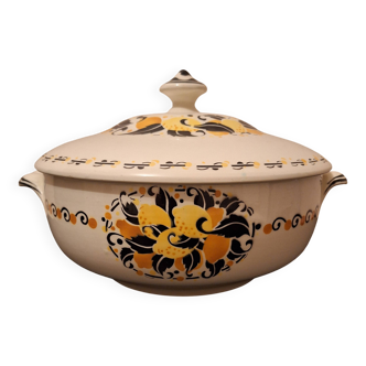 Plat rond avec couvercle Boch frères