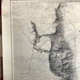 Old nautical map Mediterranean Sea - Corsica - From Bastia to Porto Vecchio