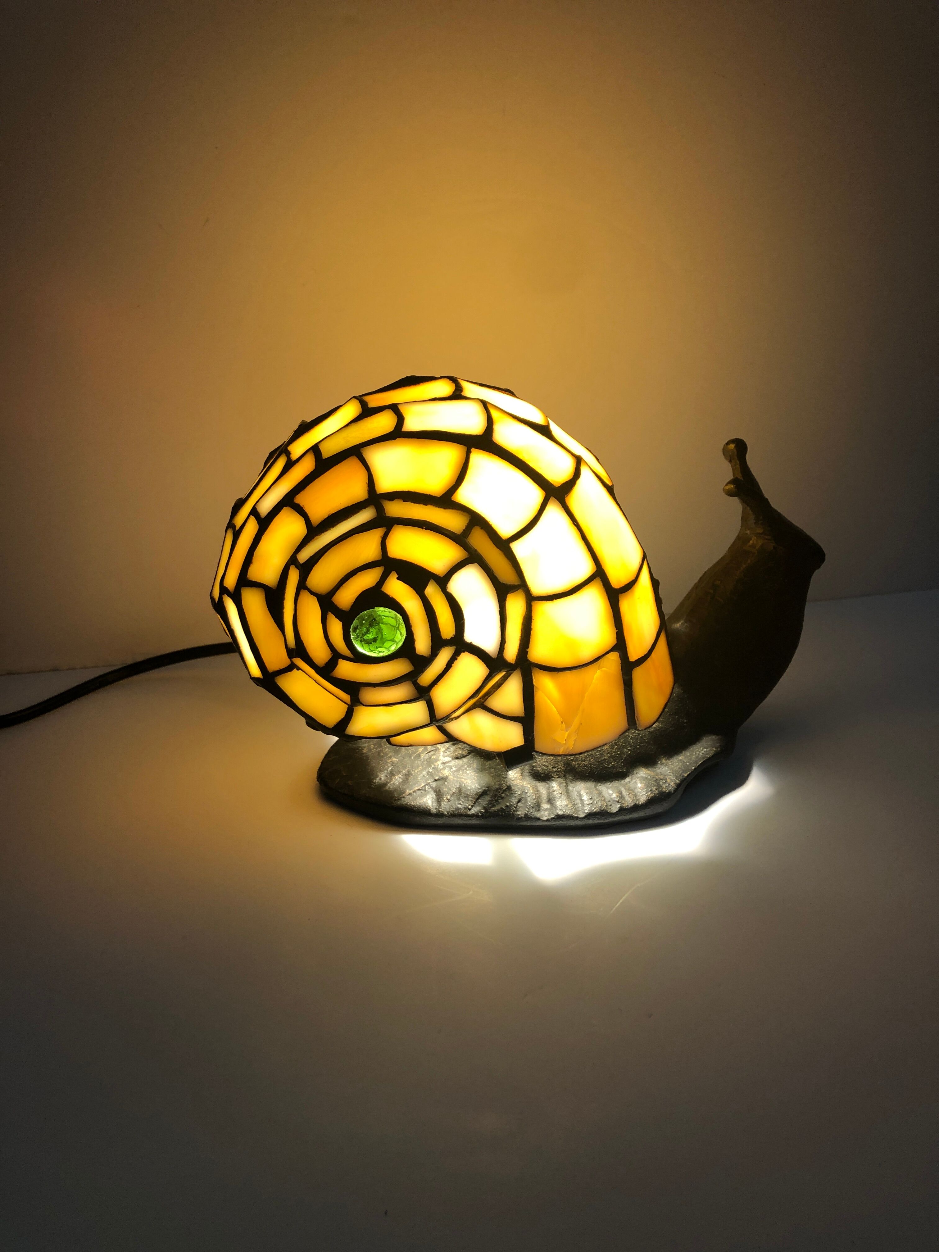 Vintage snail lamp