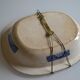 English earthenware dish 19th Staffordshire willow pattern decoration