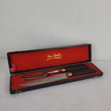 Ebony leg of lamb cutlery with steel blade