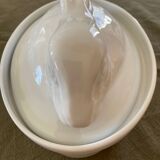 White terrine with rabbit lid