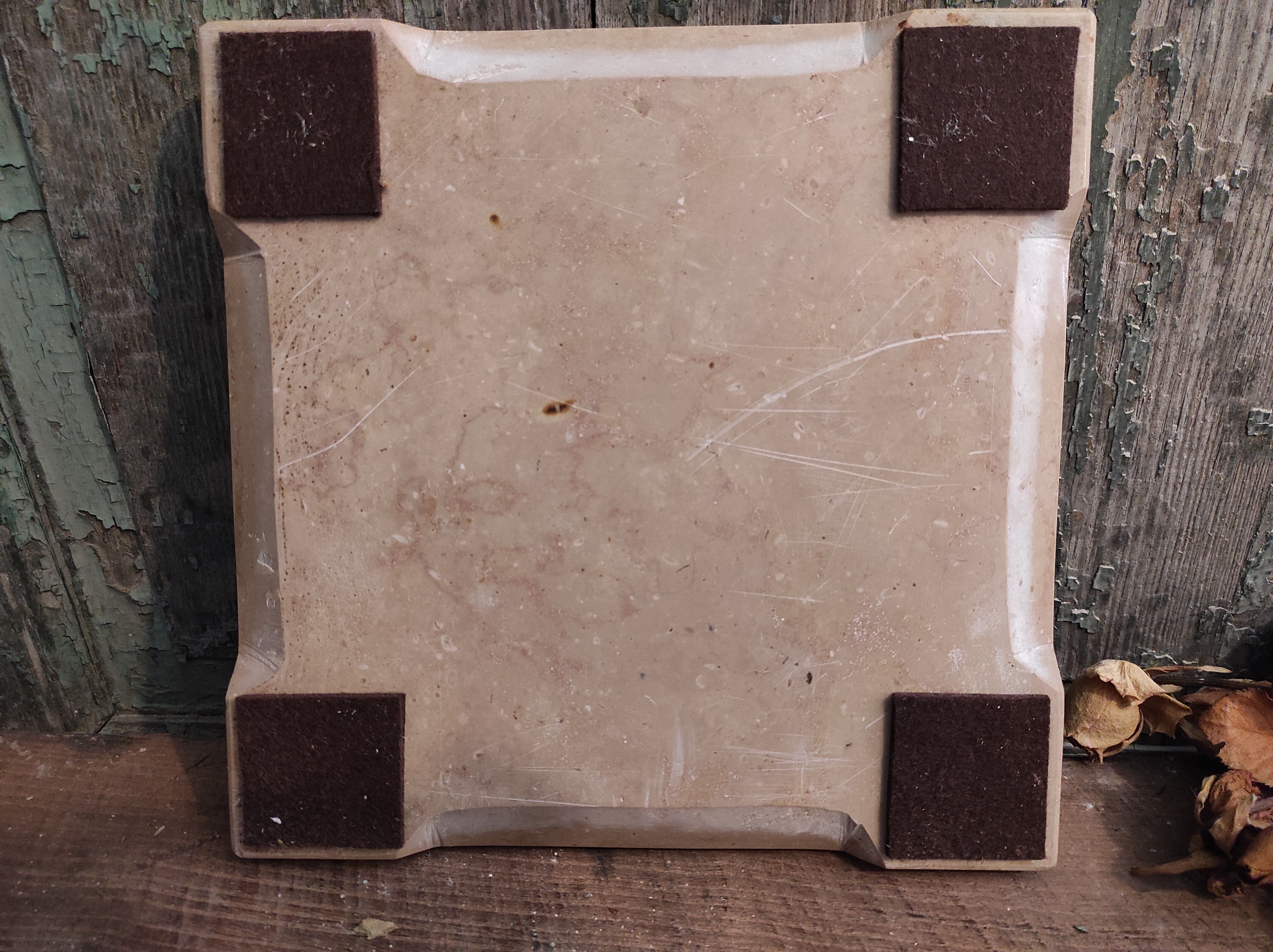 Vintage French marble trivet