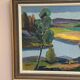Original Swedish Oil on Panel - "Natural Landscape" by Frans Rase (1913-1994) - Signed - Vintage & Framed - 56 × 48 cm (22" × 18.9")