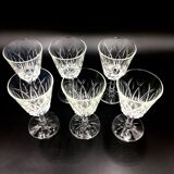 Lot of white wine glasses