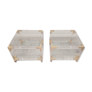 Set de 2 tables basses - acrylique