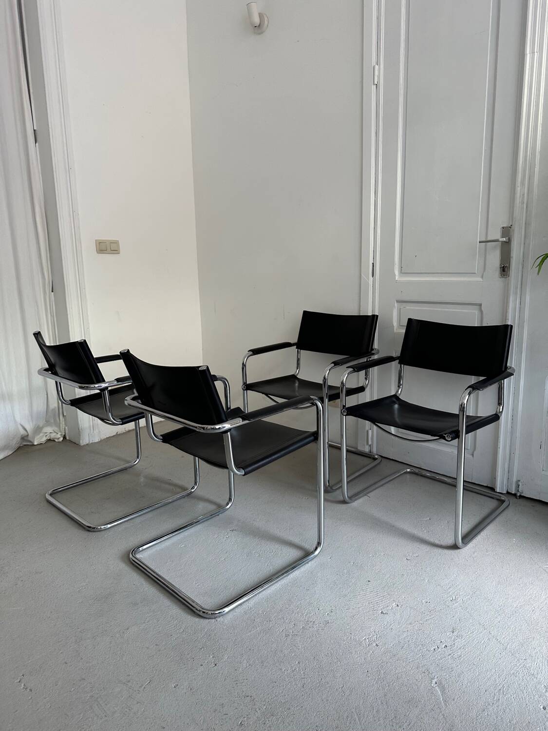 4 chairs Mart stam / Marcel breuer for Matteo Grasse