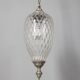 1960s vintage pendant lamp in decorated glass Italian design