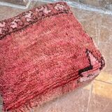 Handmade Berber Kilim pouf, floor cushion