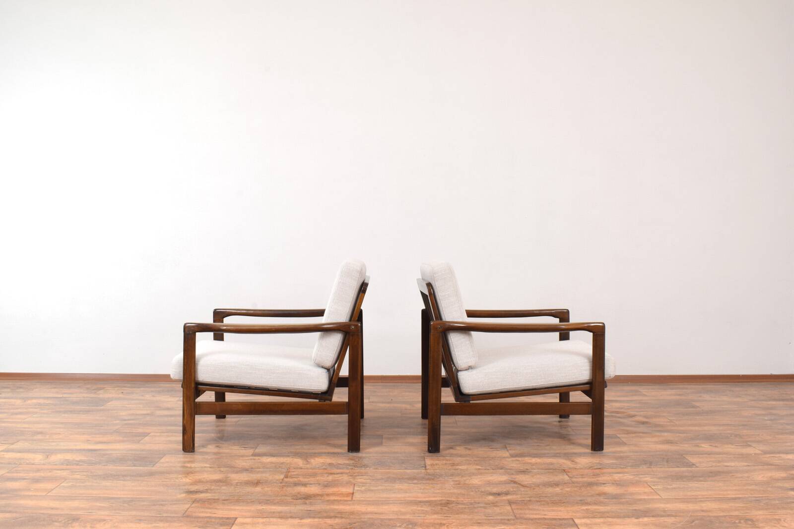 Mid-Century Lounge Chairs by Z. Bączyk, 1960s, Set of 2