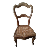 Chaise prie dieu cannage