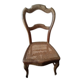Chaise prie dieu cannage