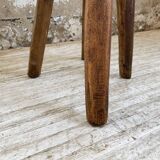 Tabouret ancien bois exotique