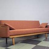 Mier Topolčany Design reclining sofa Czechoslovakia 1960s.
