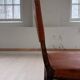 Chaise suédoise Art déco en pin et cuir Carl Bergsten 1929