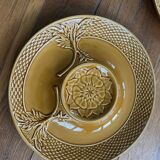 Set of 6 plates and 1 artichoke dish