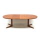 Large vintage extendable oval dining table by Glostrup made in the 60s