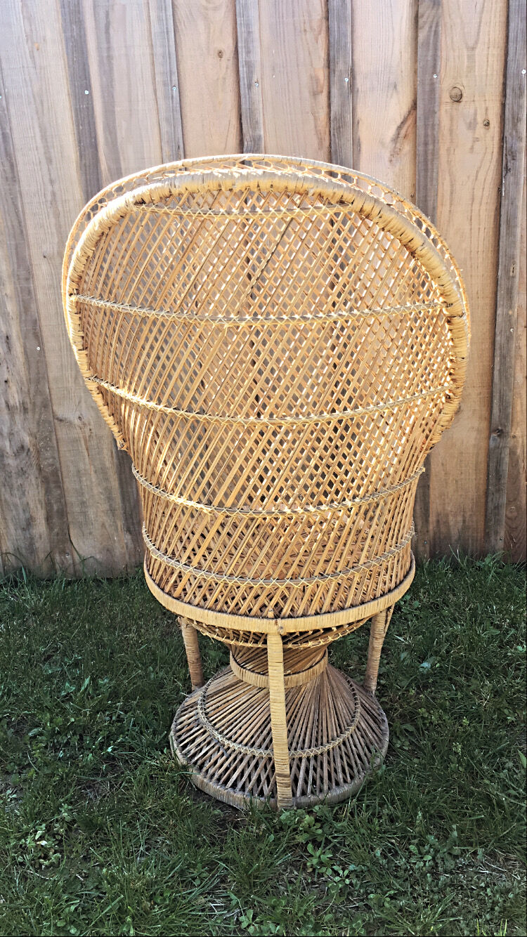 Emmanuelle wicker chair - 1960s