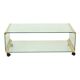 Italian Glass Coffee Table Gallotti & Radice Vintage Design 100cm