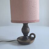 Table lamp in turned wood