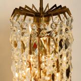 Lustre XL en cristal et laiton par Vereinigte Werkstätten