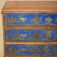 Commode campagne polychrome 1778 en bois style George III