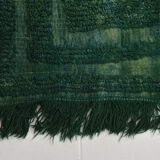 3x3 square green vintage rug 94x105cm