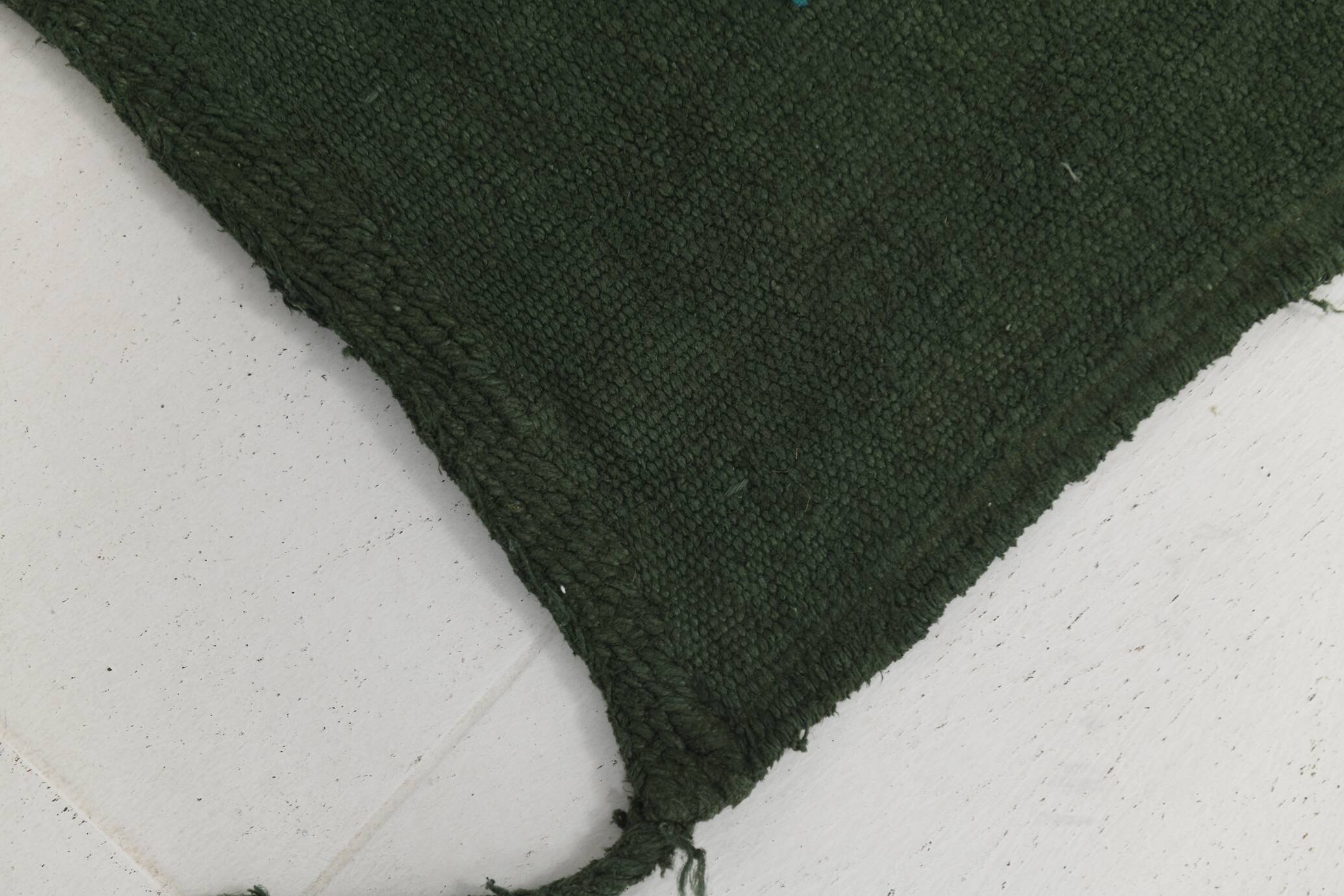 Army Green Turkish Vintage Rug, 132x199Cm
