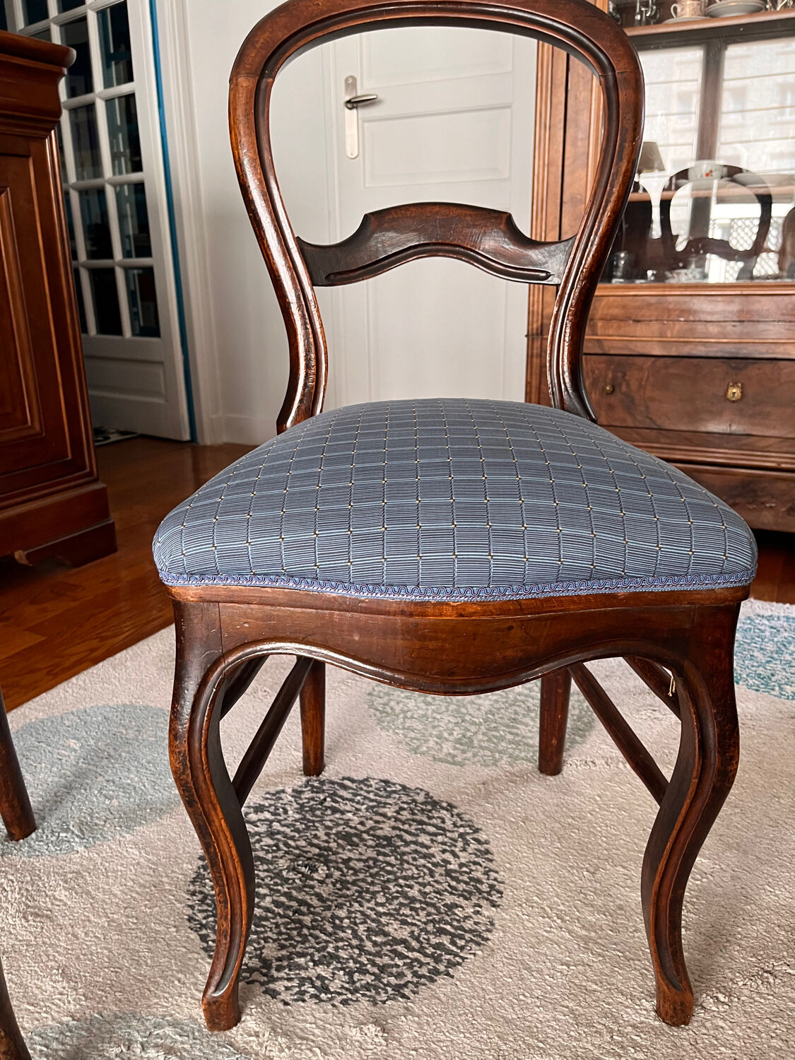 Lot de 2 chaises style Louis Philippe