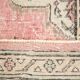 Tapis de couloir oriental vintage rose bleu foncé 3 x 12