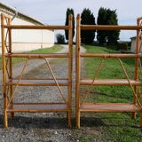 Vintage rattan shelf
