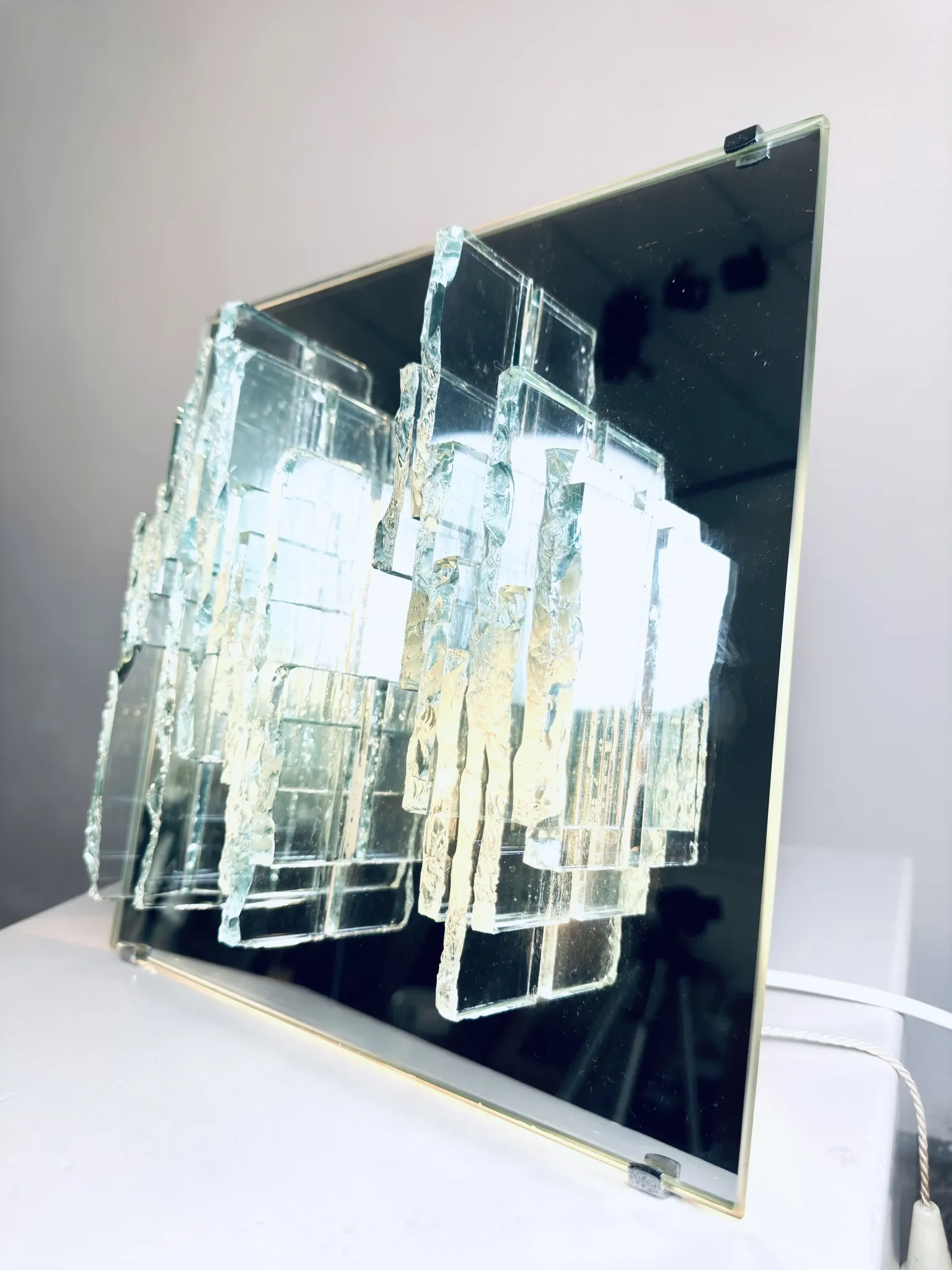 C-1715 'Breukrelief' Wall Lamp By Willem Van Oyen For Raak Amsterdam, The Netherlands, 1968