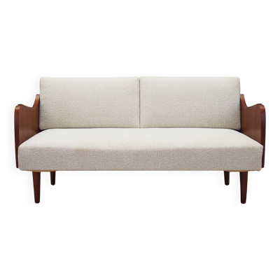 Canapé beige, design danois, années 1970, production : Danemark