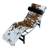 LC4 double ponyskin chaise longue by Le Corbusier for Cassina 1990s