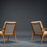 Model 563 Chairs by Fredrik Kayser for Vatne Lenestolfabrikk, Norway, 1960s, Set of 2