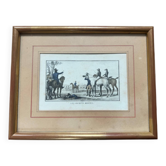 Framed Lithograph - “The Mounted Jockeys”