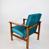 Armchair like 'Lis', 1970s blue turquoise - 2 pieces available