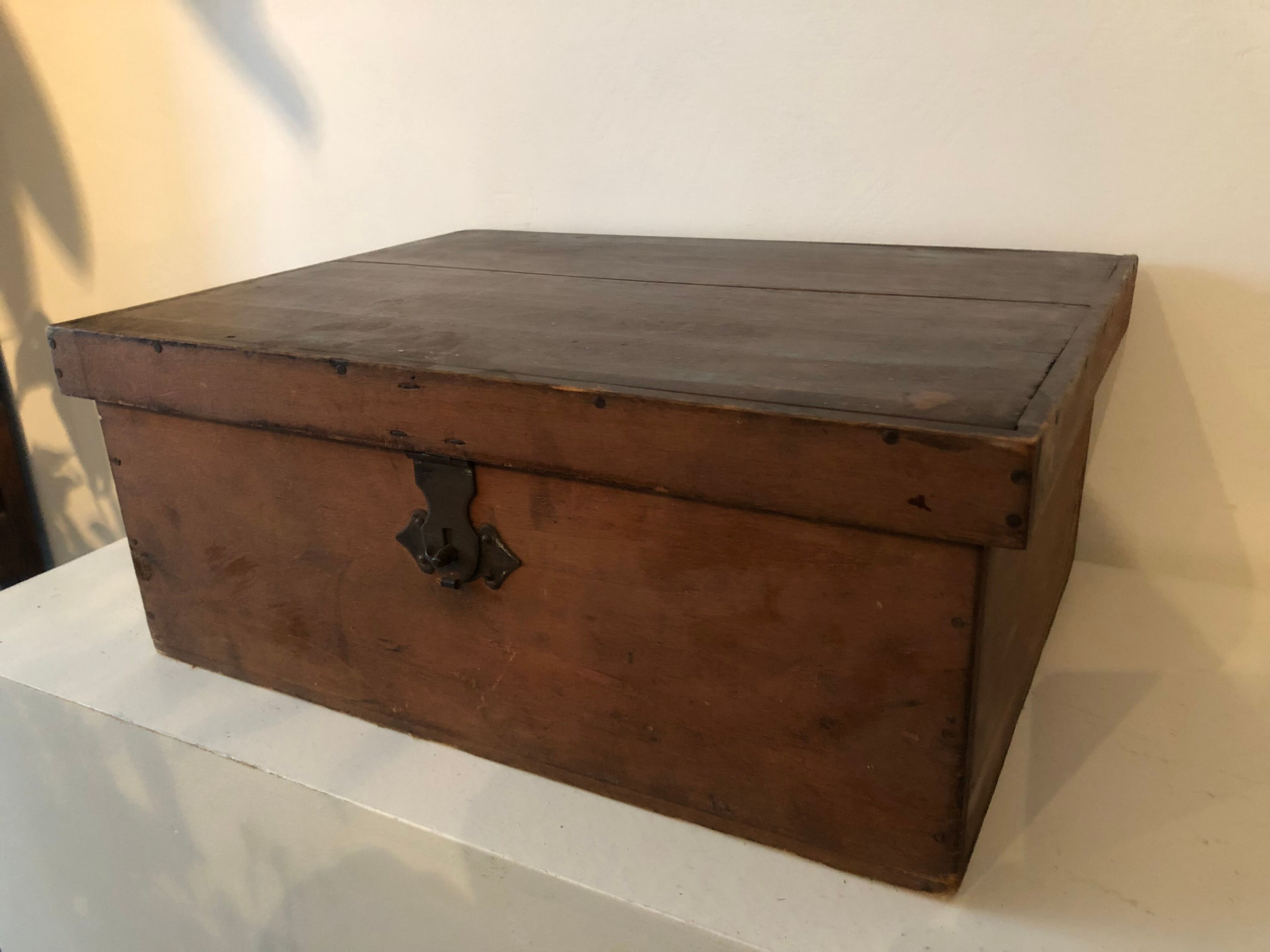 Old wooden box