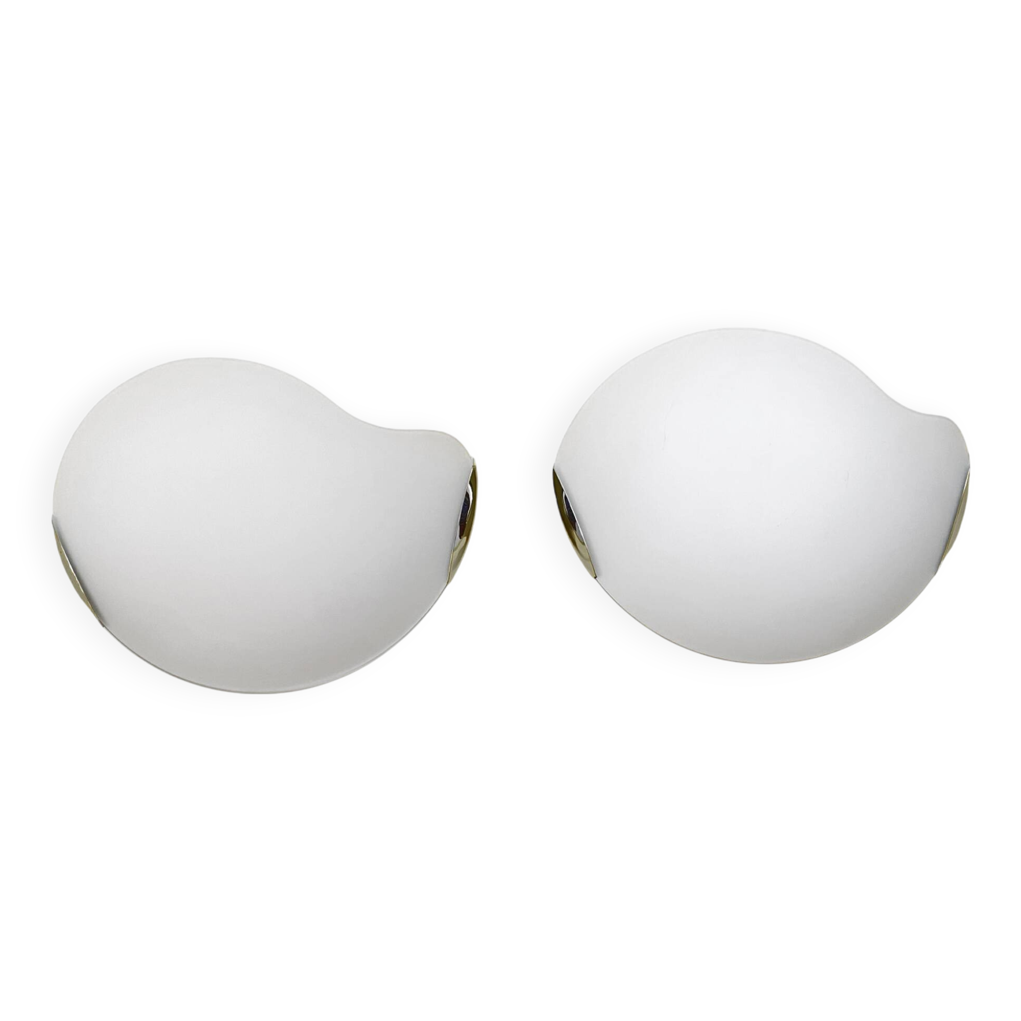 A pair of modernist wall lamps, Fabas Luce, Italy, 1980s.