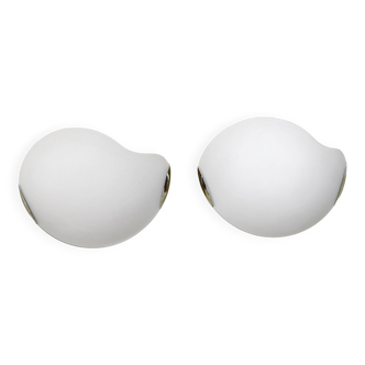 A pair of modernist wall lamps, Fabas Luce, Italy, 1980s.