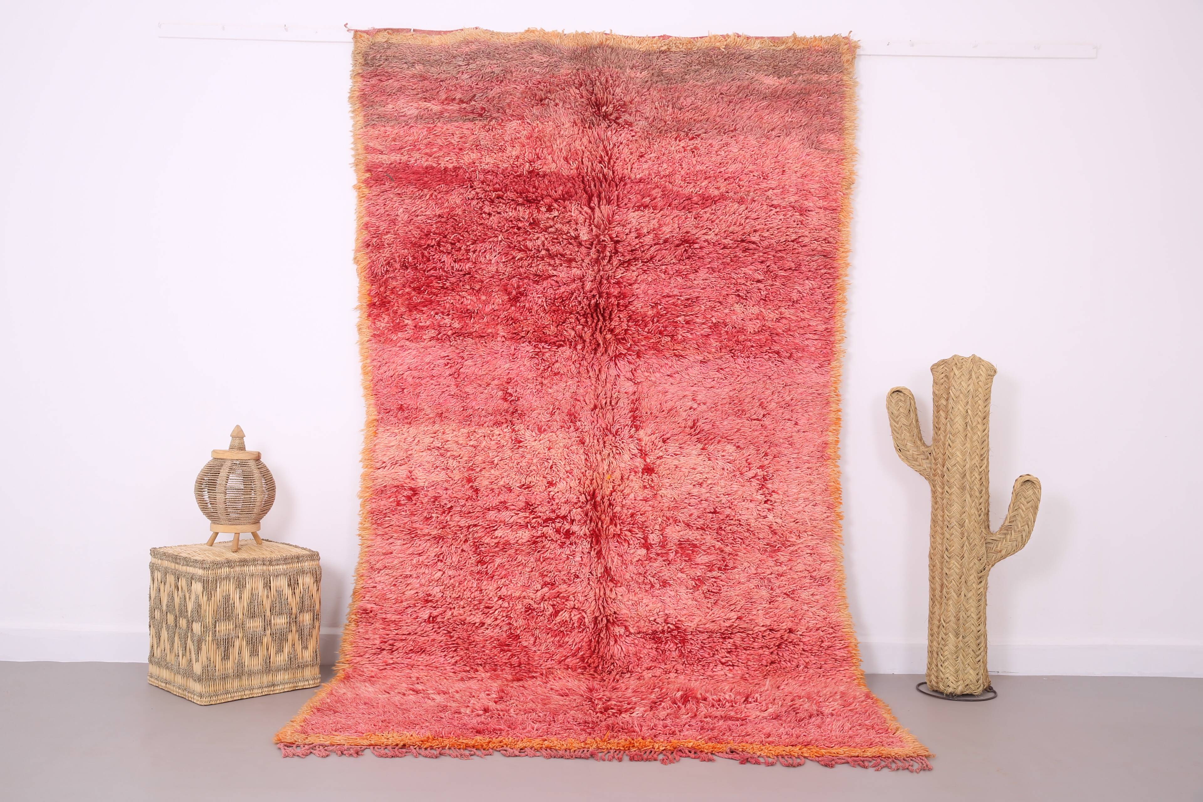 Vintage Moroccan Shag Rug 150 x 268 cm - Handmade Berber Rug - Wool Rug