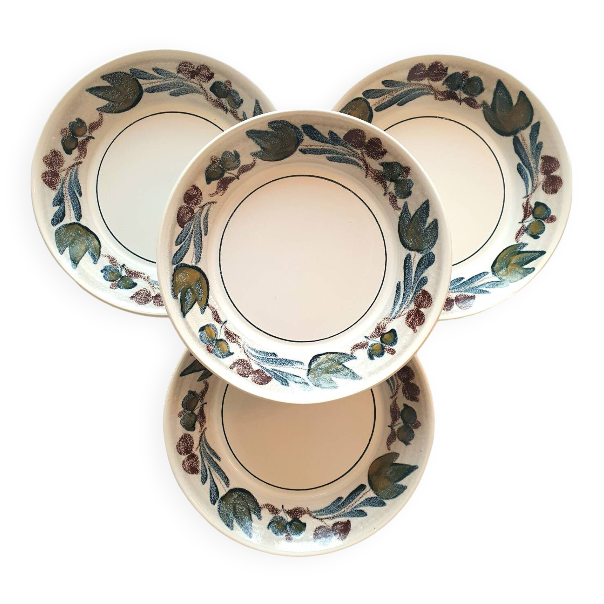 Assiettes creuses en céramique Pornic