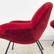 Red loungers by Fritz Neth for Correcta, 1950s, set of 2